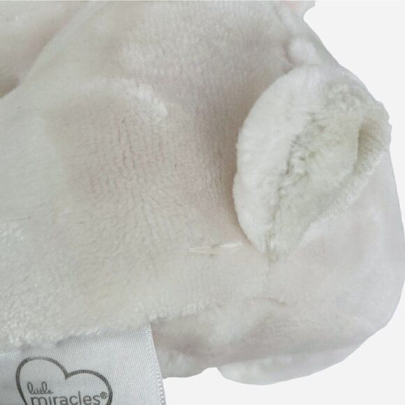 Little Miracles Lamb Lovey Pastel Pink Chevron Security Blanket Plush Costco - Picture 10 of 12